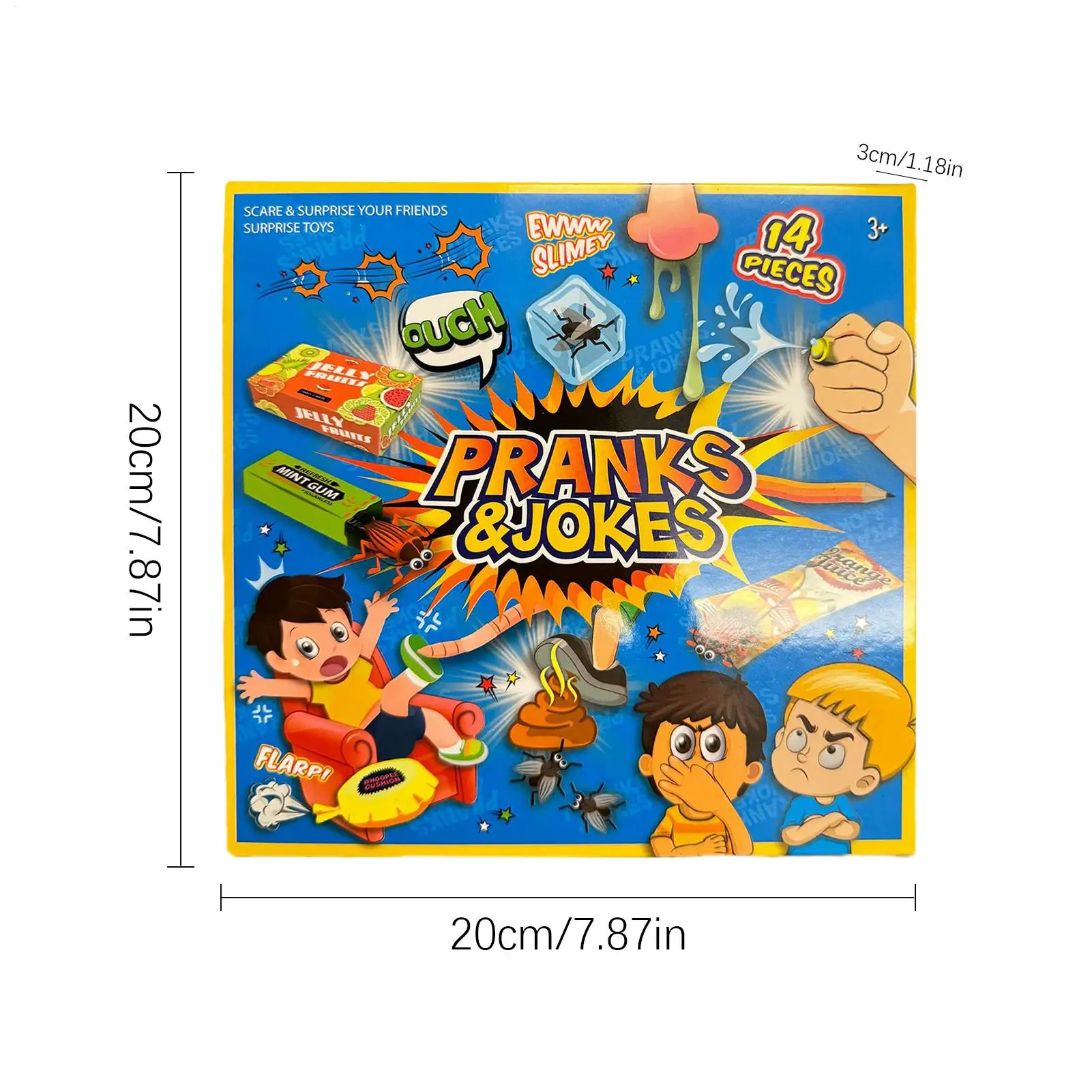 Kit de broma, caja de mordaza divertida, artilugios de broma para niños, cosas divertidas y realistas, recuerdos para fiestas, festivales, sorpresas divertidas para la vida diaria