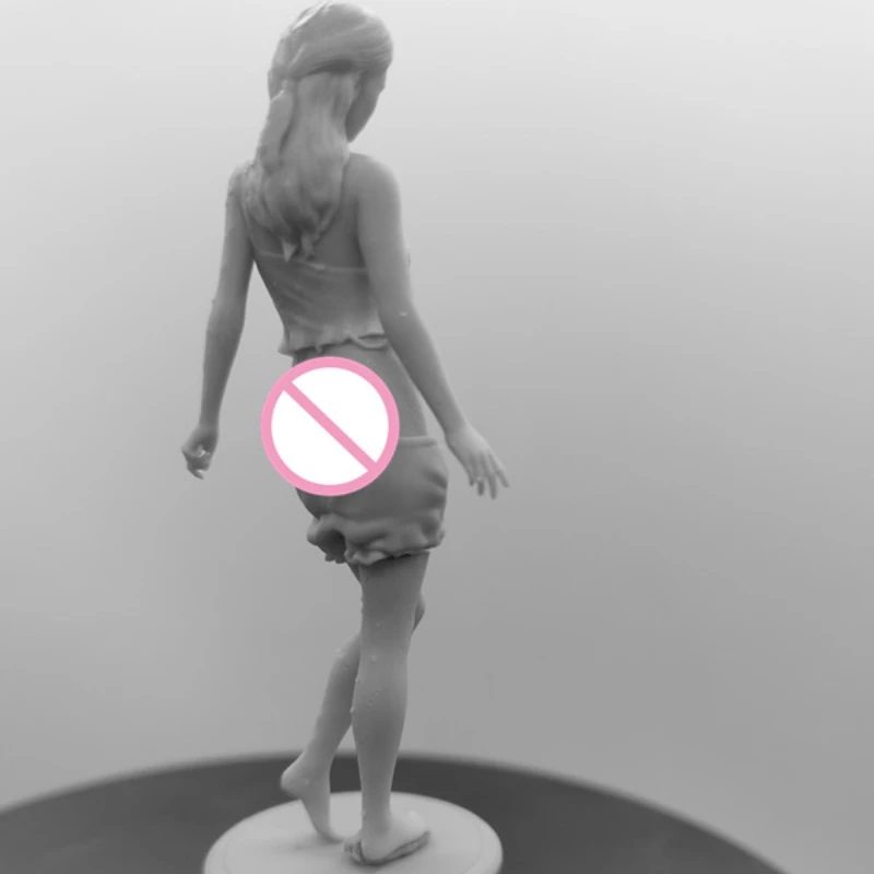 Figura de resina de chica japonesa, Kit de modelos ensamblados de 75mm a escala 1/24, Diorama sin montar, figuritas sin pintar, juguetes de Hobby