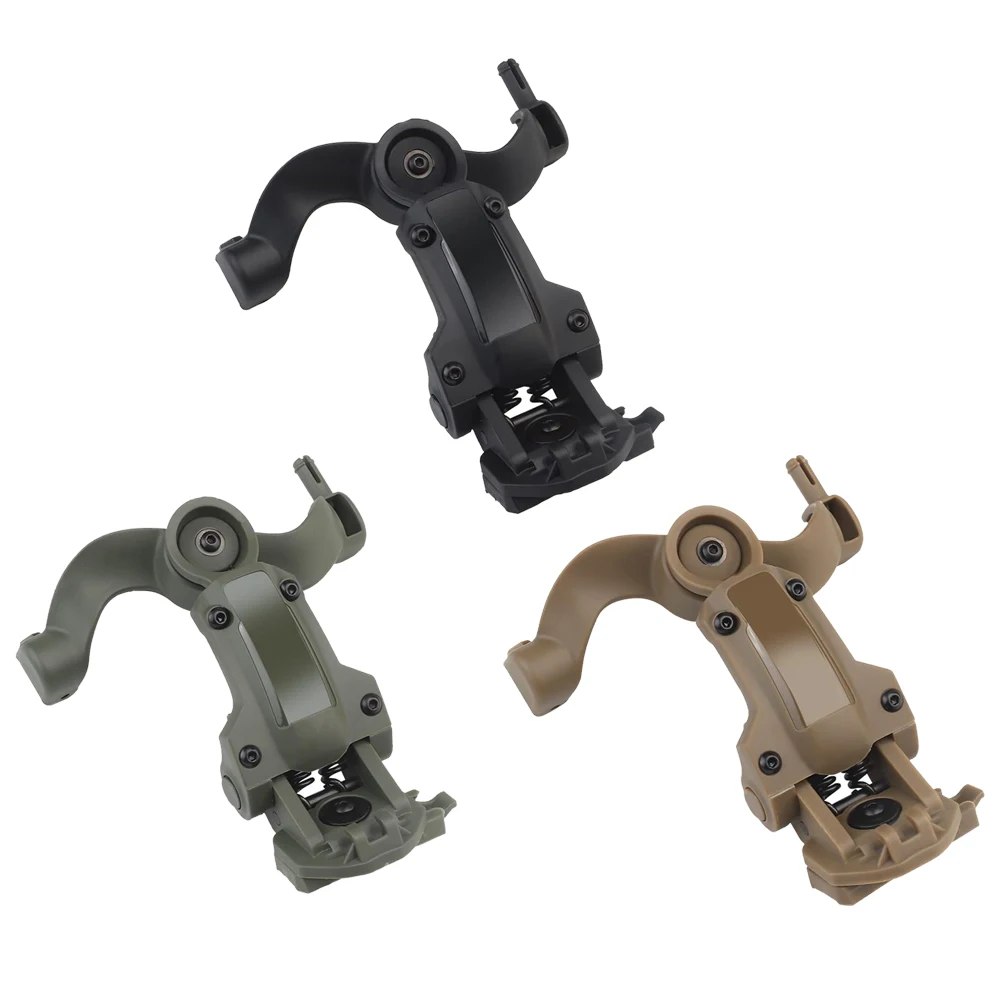 EARMOR M32 Shooting Anti-noise Earmouff with 360° Rotation Bracket kit fit for FAST Helmet Wendy M-LOK ARC Helmet DIY Set