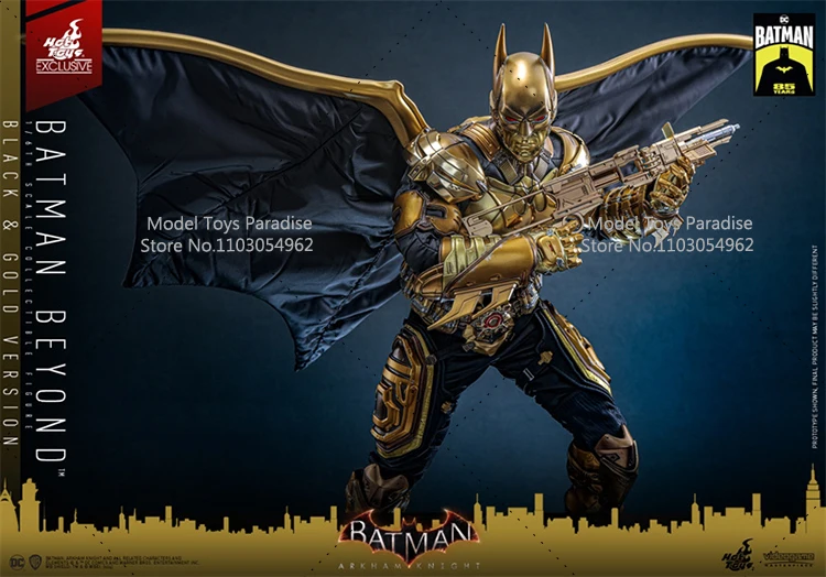 HOTTOYS VGM64 1/6 Batman da collezione Black Gold Edition Batman: Arkham Knight Set completo Modello di action figure soldato da 12 pollici