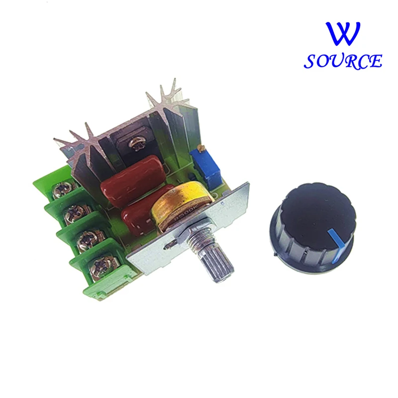 1PCS 2000W Adjustable Motor Speed Controller Voltage Regulator AC Motor Speed Controller 50-220V 25A Motor Dimming