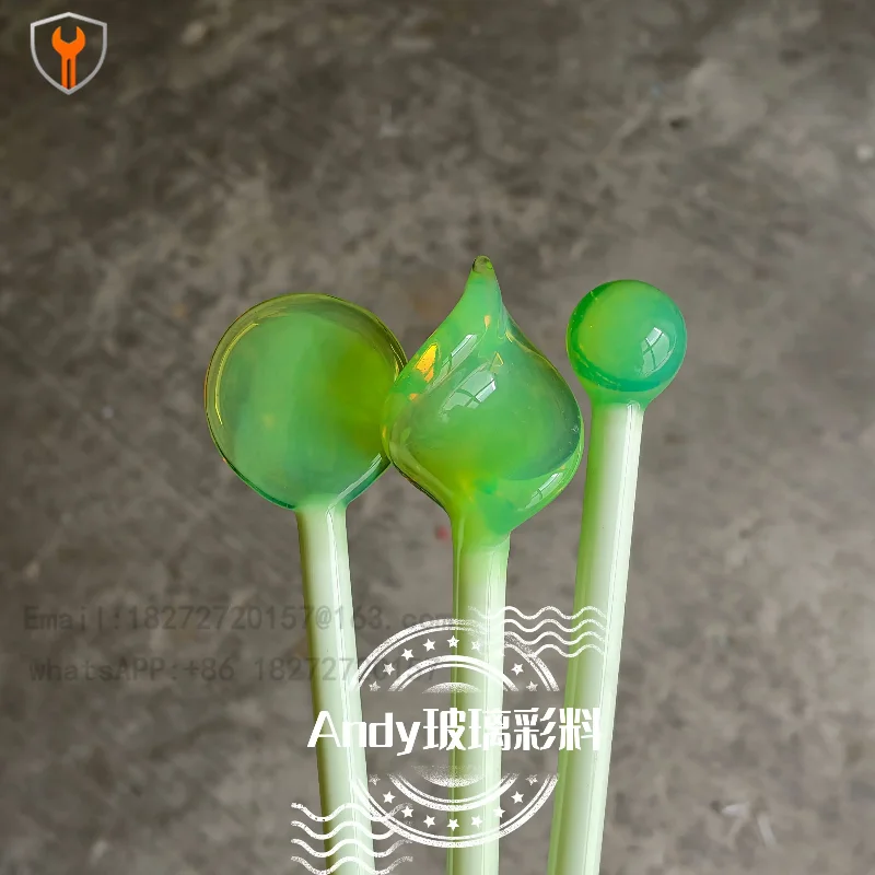 Exp07 New Fifth Element Green Protein Rod Burning Glass Colored Material Lamp Worker Glass Rod Colored High Borosilicate