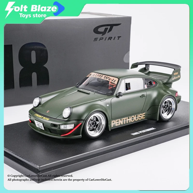 

Модель автомобиля GT Spirit 1/18 RWB PENTHOUSE зеленого цвета 2008 GT559 из смолы, коллекционная модель для демонстрации, имитация автомобиля, игрушка для мальчиков, подарок