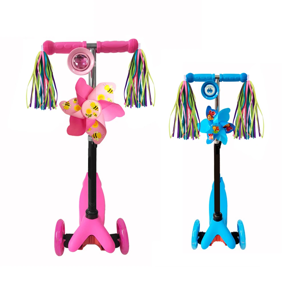 

Colorful Bike Handlebar Streamers Durable Scooter Ribbons Decorative Accessories For Wind Party Gift Cycling