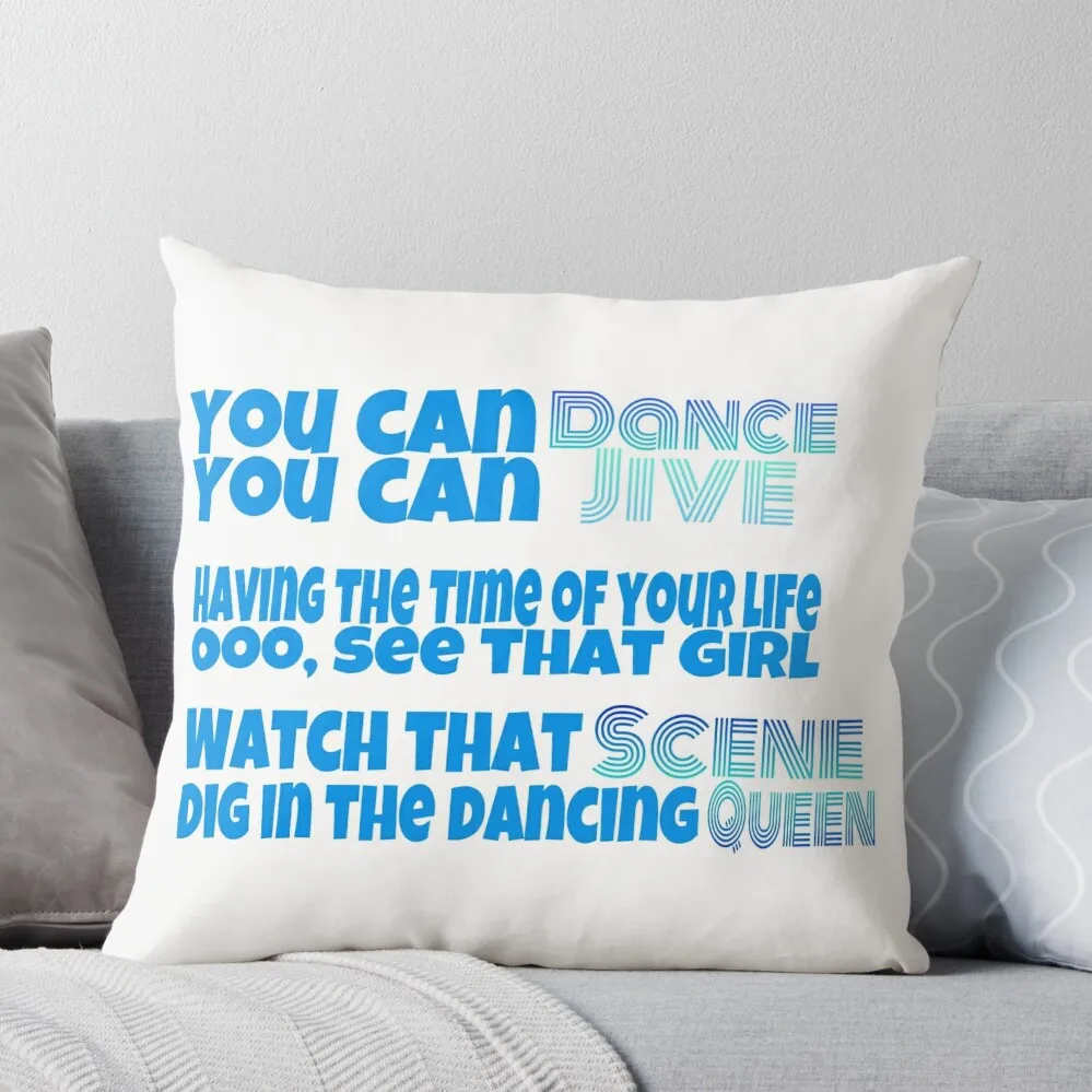 

Dancing Queen Lyrics Throw Pillow Sofa Covers Pillow Case Christmas Sofa Covers For Living Room