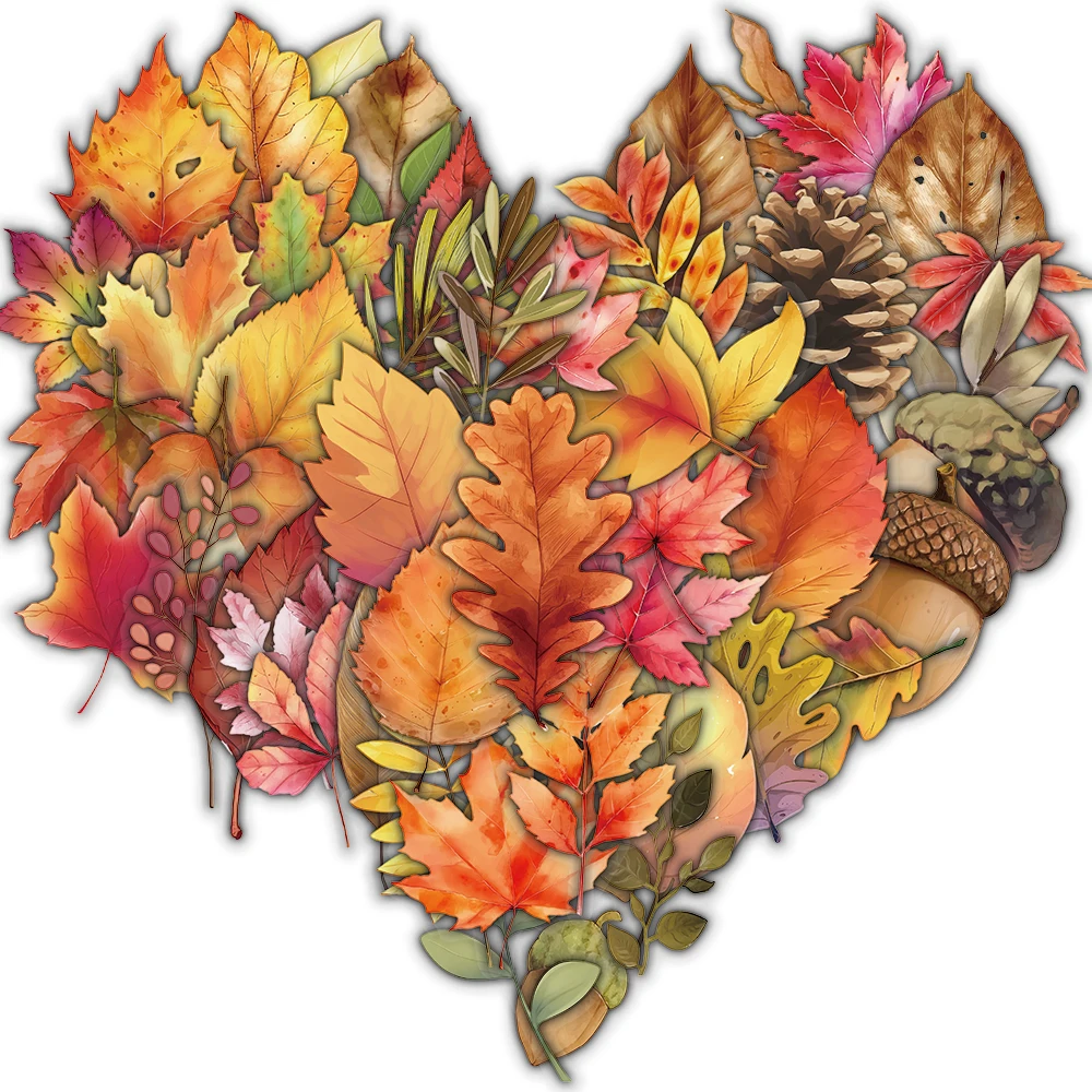 

50 шт. осенних декоративных наклеек с животными, мультяшные стикеры для мотоциклов, багажа, скрапбукинга, канцелярии, телефонов