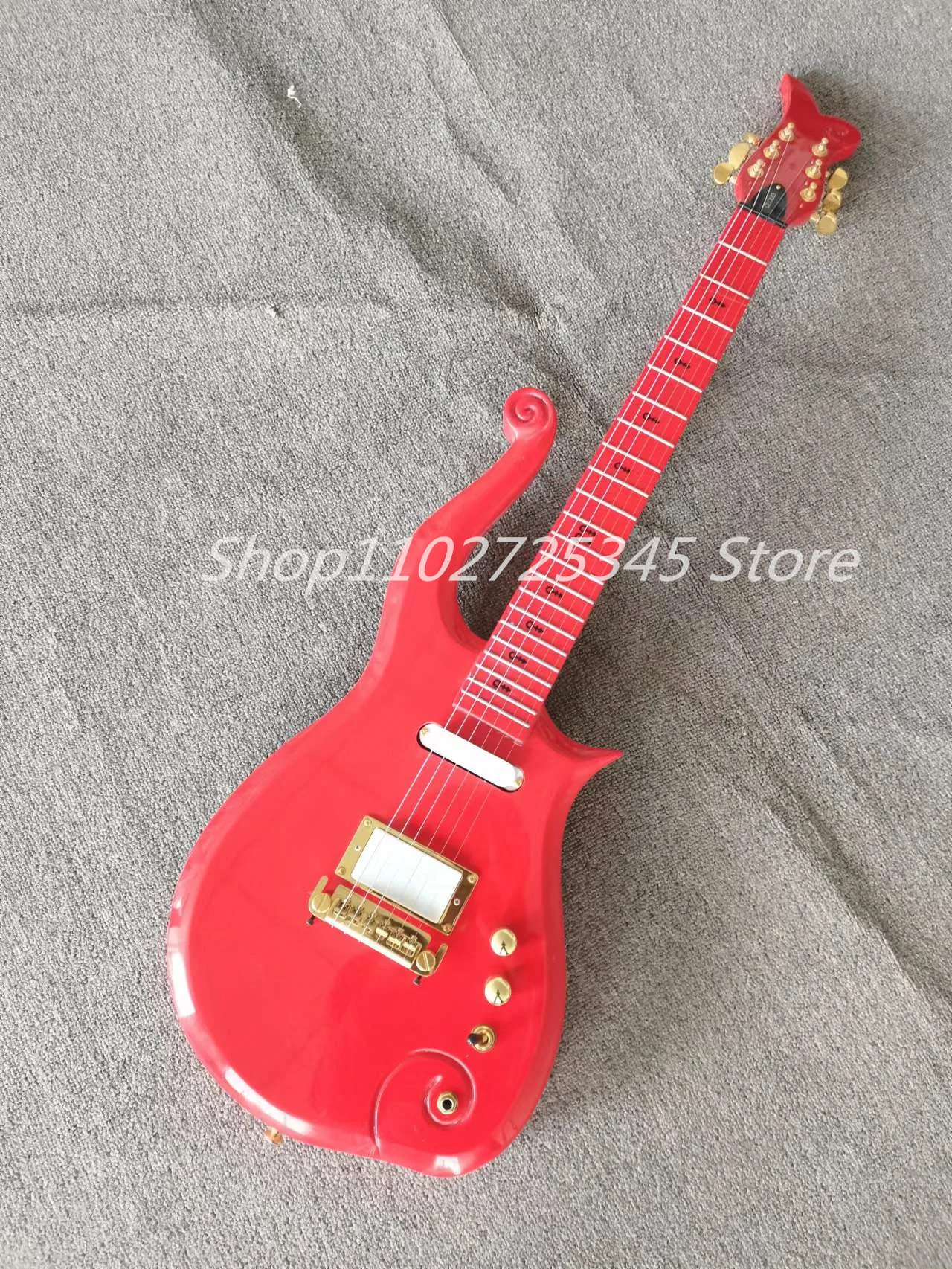 Little Prince Electric Guitar, Mahogany Fingerboard, Gold Accessories, Fixed Bridge, The Seller bears the Freight