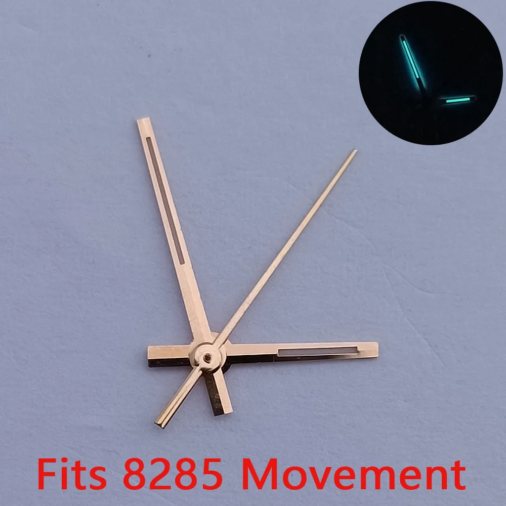 Puntero de reloj de alta calidad, puntero brillante azul-verde, adecuado para movimiento M8285/M8215, accesorios de puntero de reloj, piezas de reloj