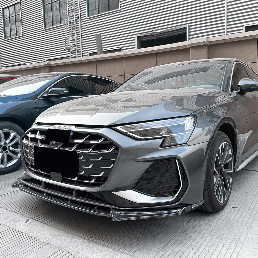 

For Audi A3 8Y Sline 2025+ Front Bumper Spoiler Lip Lower BodyKit Diffuser Splitter Tuning Guard Car Accessories