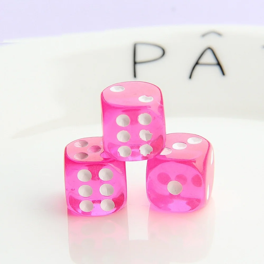 10 قطعة 6 وجوه النرد الذهب 14 مللي متر أرقام النرد مكعبات لمجموعة النرد Dnd STZ01