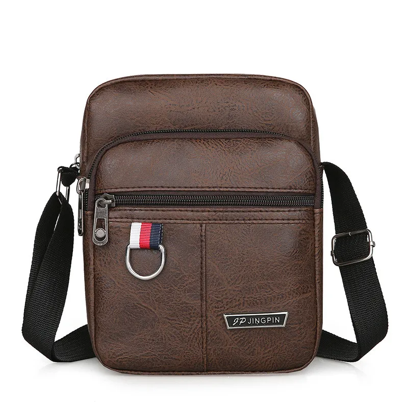 2023 Men\'s Messenger Bag Crossbody Shoulder Bags PU Leather Men Travel Sling Bag Large Capacity Business Messenger Bag for Male