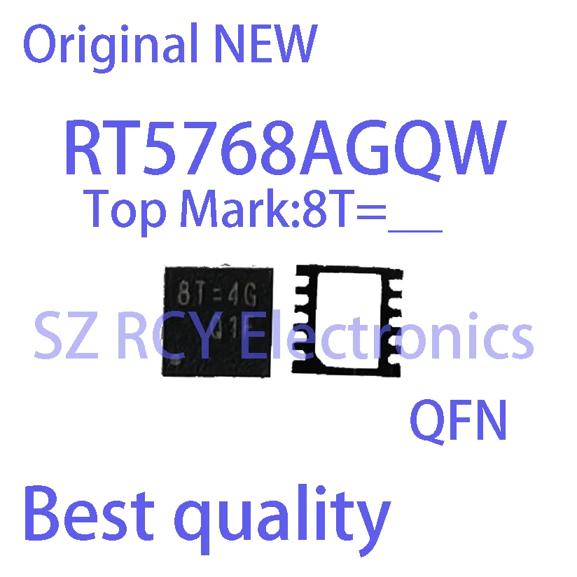 

(2 PCS)NEW RT5768AGQW RT5768A Top Mark 8T= QFN Chipset