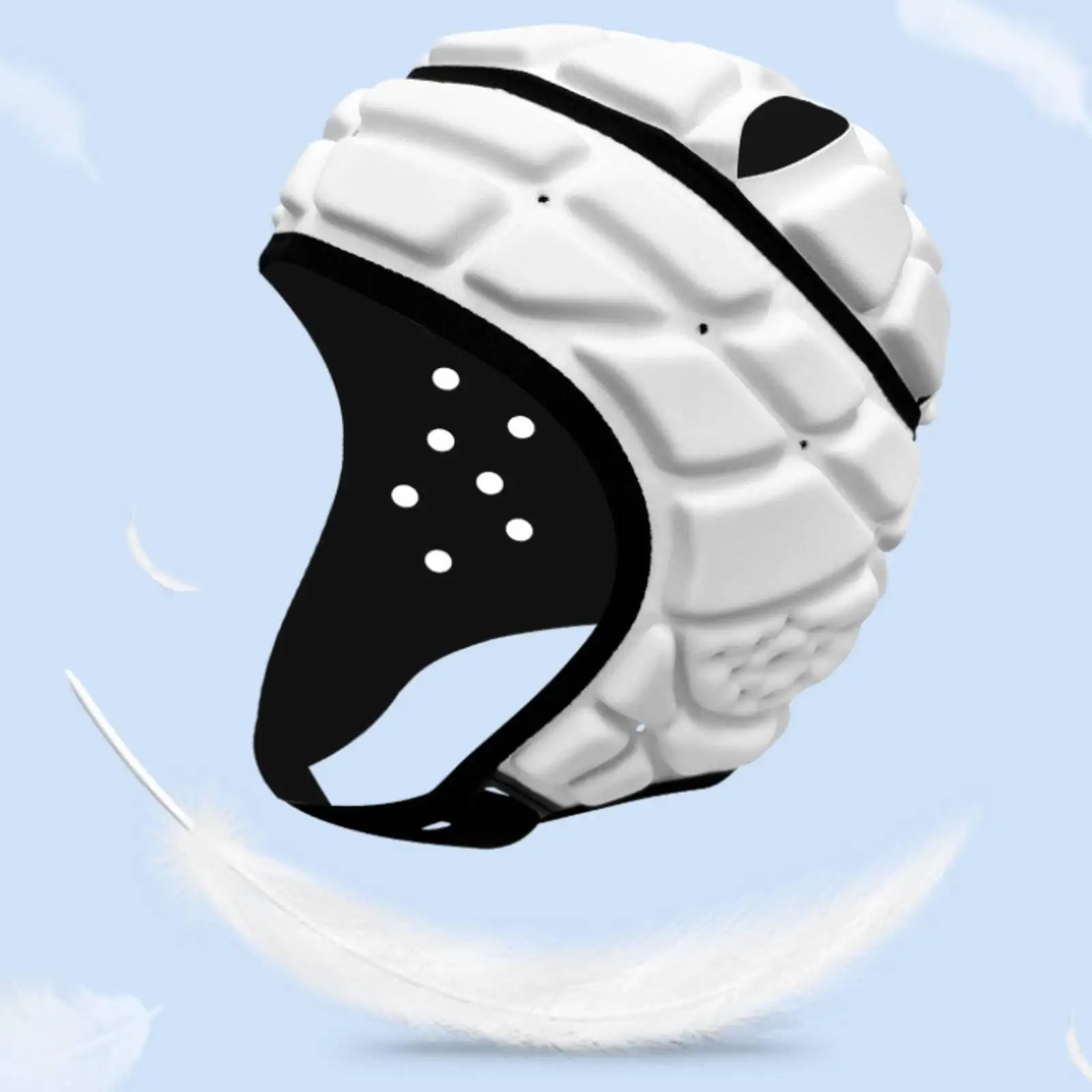 Kids Sports Headgear Breathable Vented Design Padded Head Shield for Soccer Rugby Skating Skiing Use