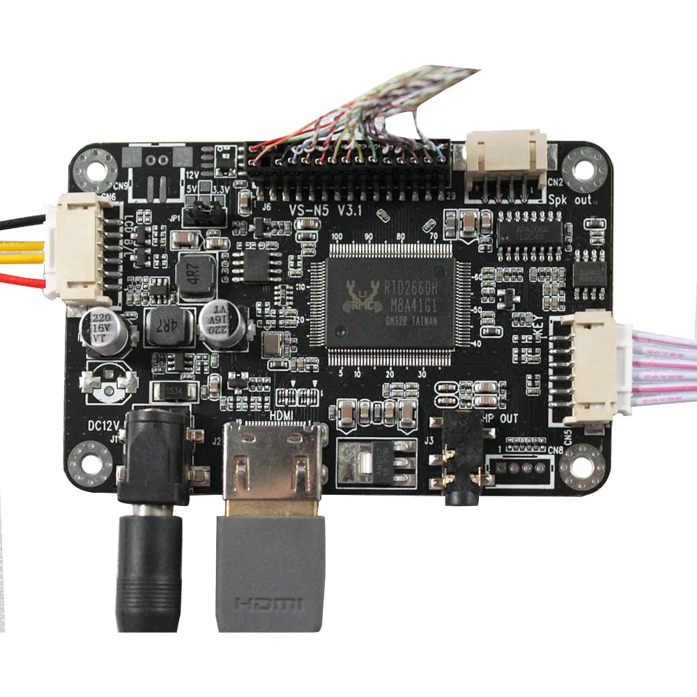 12,3-дюймовый широкополосный сенсорный экран IPS 1920x720 FHD 850nit и плата управления HD-MI, 50 контактов LVDS