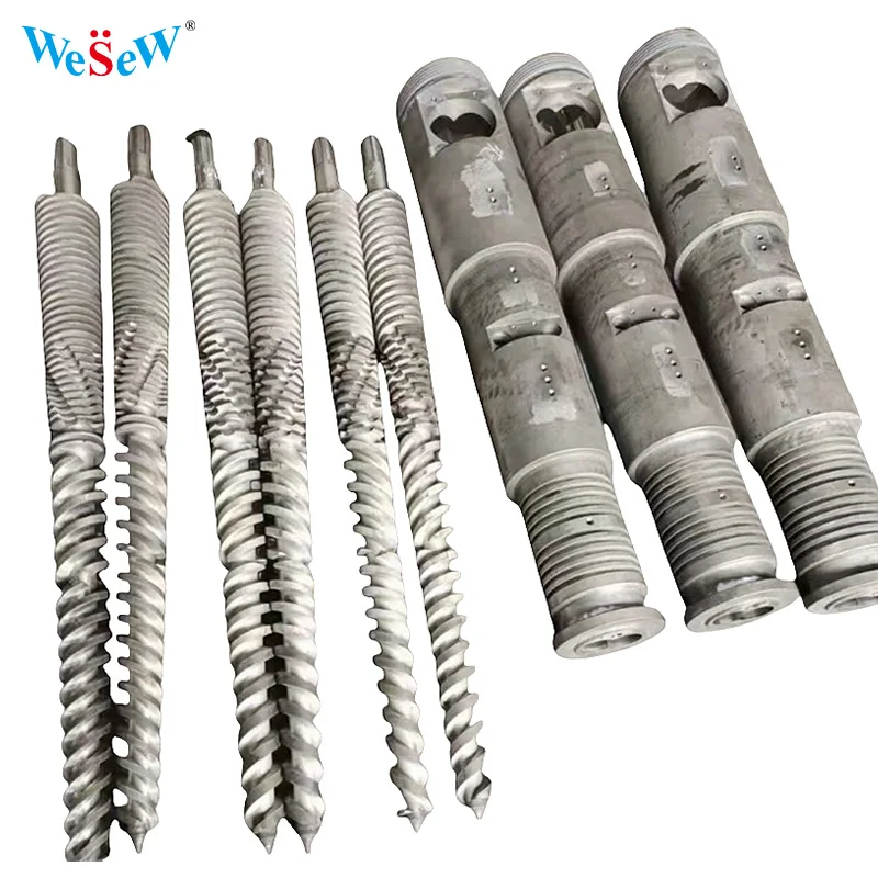 

Wesew OEM расширенный индивидуальный инжекторный винт, сменный экструдер Cincinnati, конический параллельный двойной винтовой ствол