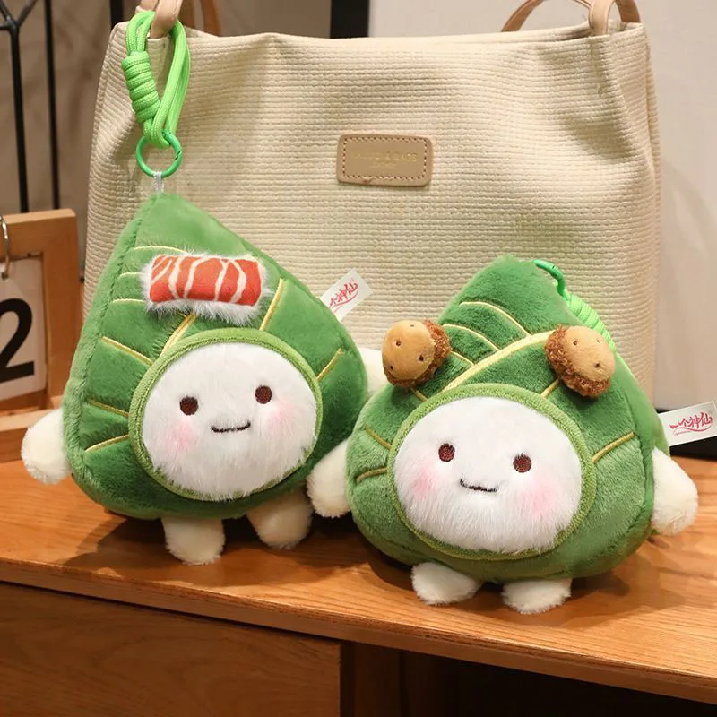

Cute Zongzi Plush Toy Chinese Rice Dumpling Stuffed Doll Keychain Bag Pendant for Kids Gift for Girls Friends Family Kawaii
