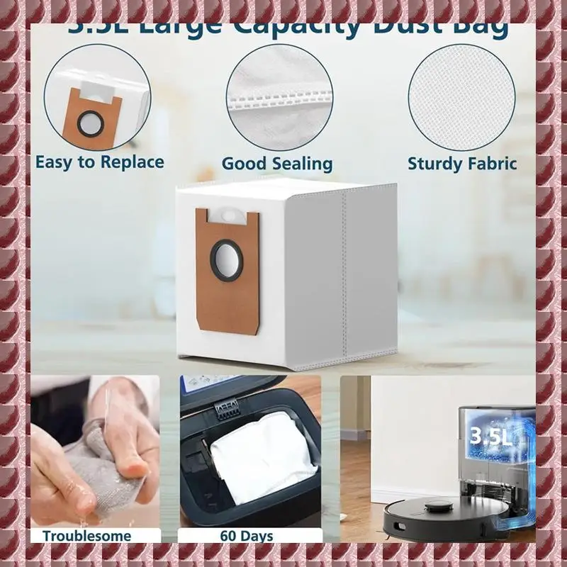 

A95G Replacement Parts For Airrobo T20+ Robotic Vacuum Cleaner Main Side Brush Hepa Filter Mop Cloth Dust Bags