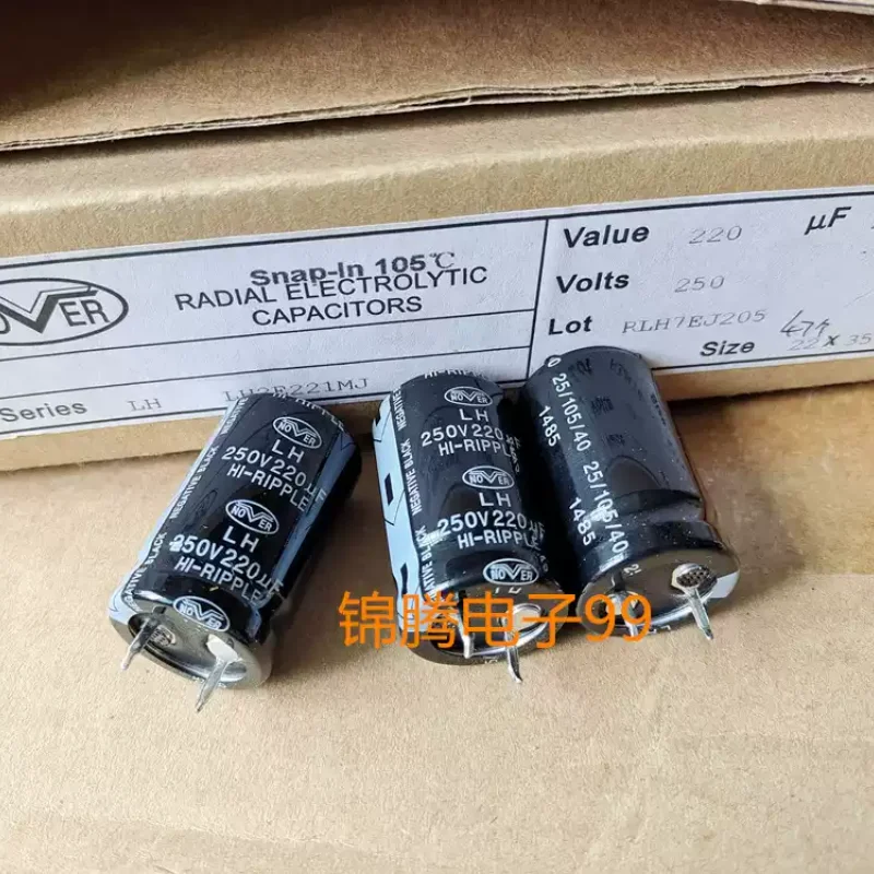 10-100pcs Original Box Novartis NOVER 250V 220UF 22x35 HI-RIPPLE Audio Fever Capacitor