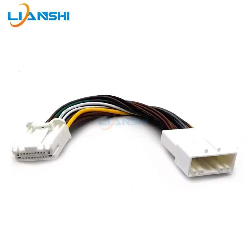 Nissan Car CD Player Power Speaker Wire Harness Connector Plug Adapter For Sylphy Tiida X-Trail Teana Bluebird QQ AudioExtHarnes
