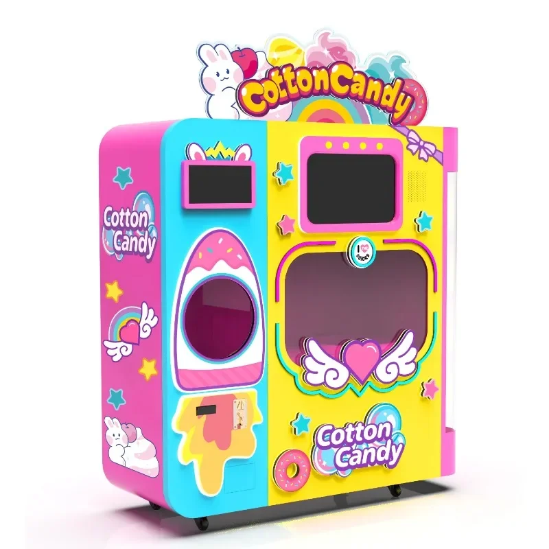 New Automatic Sugar Cotton Vending Candy Machine Sugar Various Flavors Profesional Cotton Candy Floss Machine