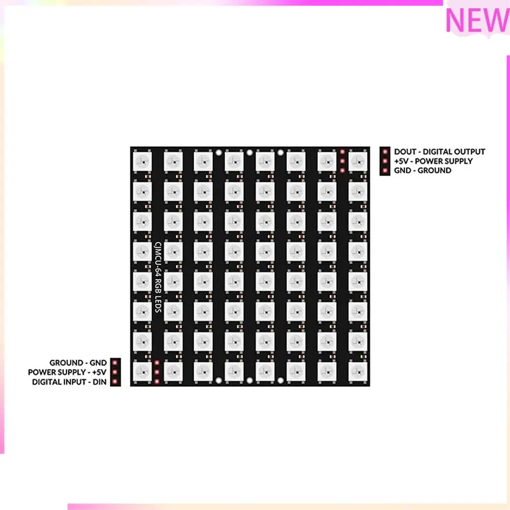 B27B 3 X U 64 LED Matrix Panel CJMCU-8X8 Module Compatible With For Arduino And For Raspberry Pi
