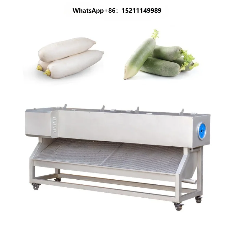 High Quality Carrots Peeling Machine / Peeler and Cutter / Industrial 380V 0.75kw High Productivity