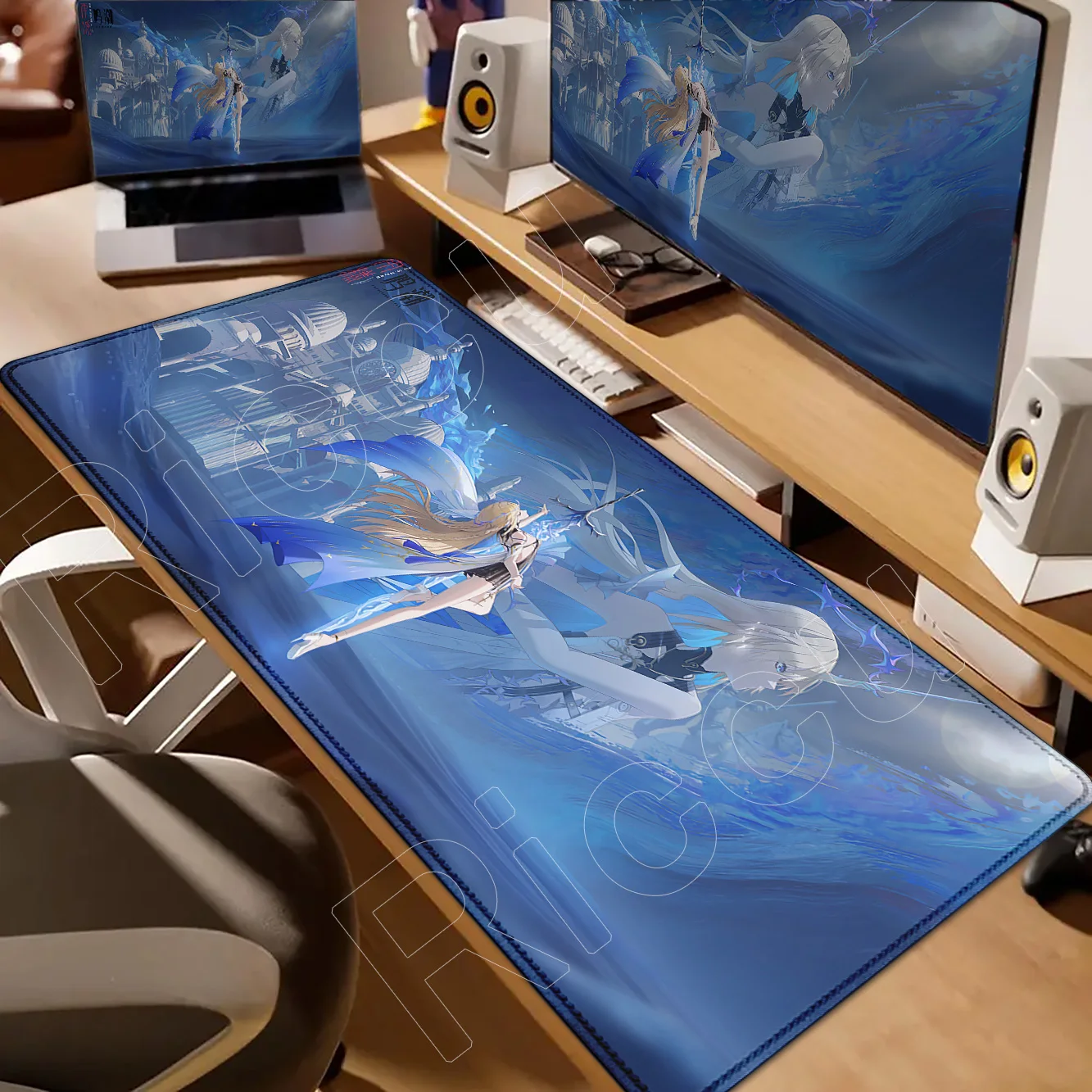 

Cartethyia Wuthering Waves Mouse Pad Laptop Large Kawaii Non-slip Rubber MousePad Gaming Offices Accessories 1200×600mm Desk Mat