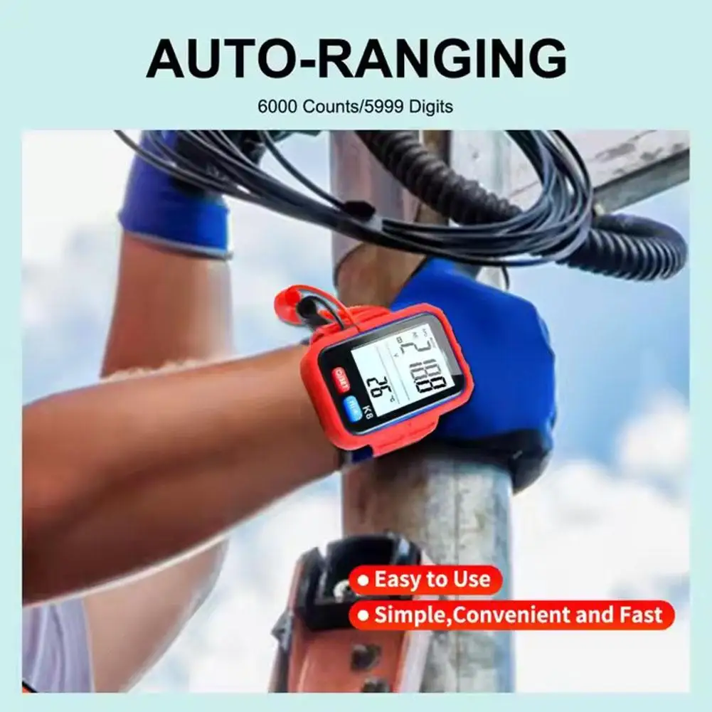 Voltage Meter For High-altitude Operations Digital Multimeter Smart Backlit Wristband Current Meter Voltage Resistance Mete I4N2
