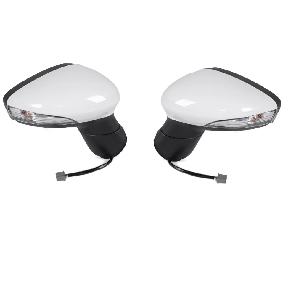 For Ford Fiesta Mk7 2012-2018 Right  And Left Side White Door Wing Mirror Electric Heated Brand New High-Quality Replace Parts