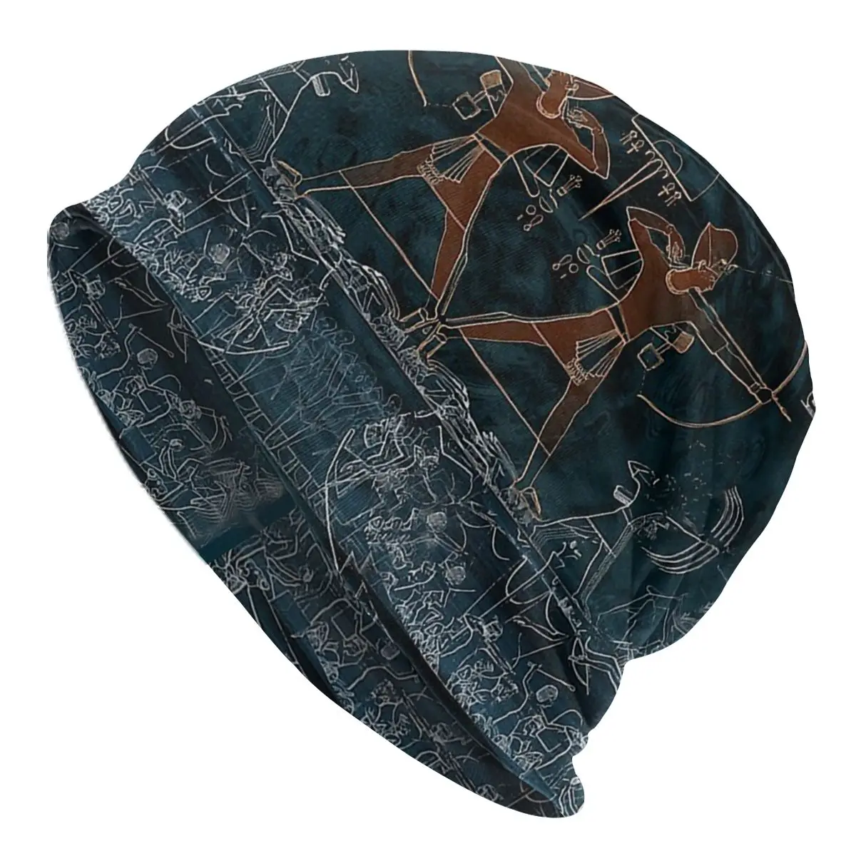 Sea Peoples Battle Ramses Homme Autumn Spring Thin Skullies Beanies Ancient Egypt Egyptian Caps For Men Women Novelty Hats