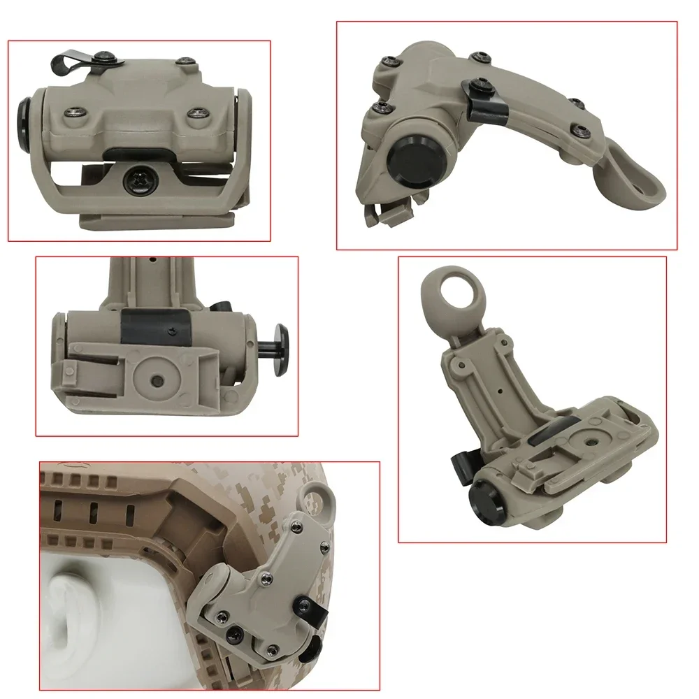 ARC OPS-CORE Rail T-Arm Mount Adapter Bracket Compatible with RAC Tactical Headphones, Airsoft Sports Tactical Headphones