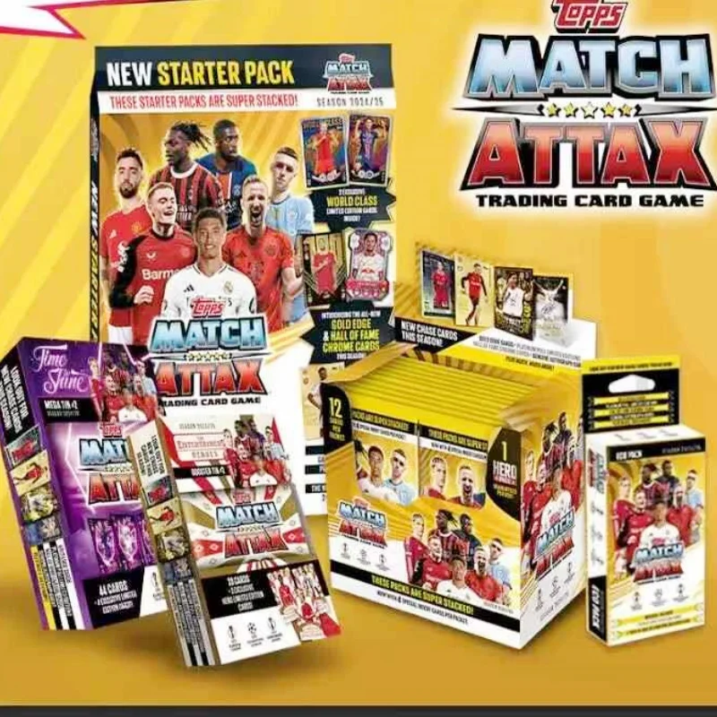 

Topps2024-25 Match Attax Ma Europa League Ucc Hanging Box Football Star Card Team Box Blind Collection Cards