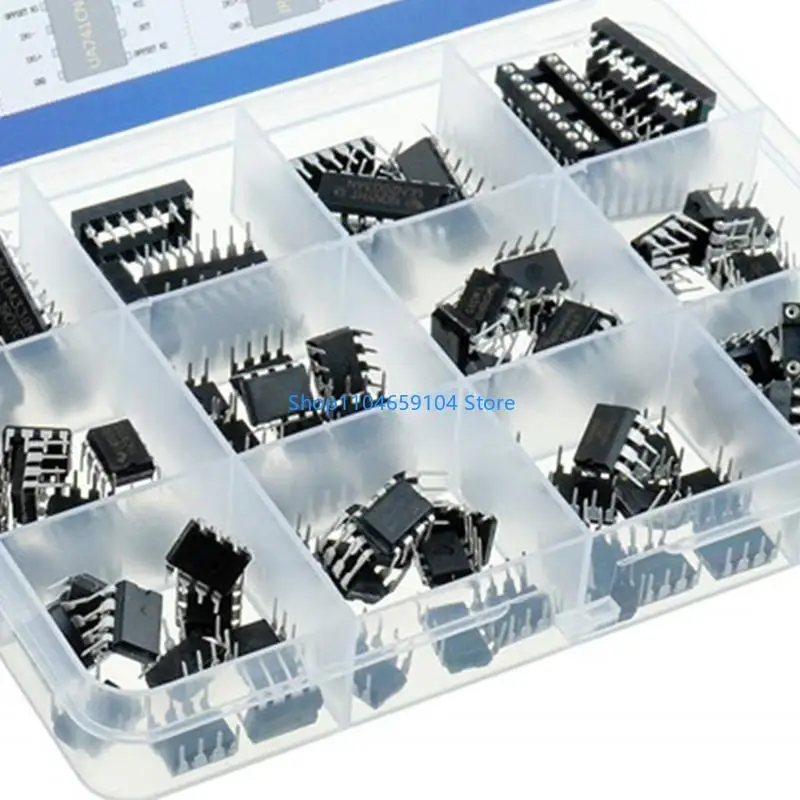 12 giá trị Bộ đếm thời gian Opamp Bộ ghép quang Darlington LM324 LM339 PC817 ULN2003AN PC817