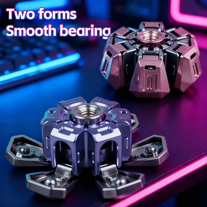 EDC main Spinner soulagement du Stress jouet créatif bricolage rotatif doigt Gyroscope Spinner Fidget jouets pour enfants adultes cadeaux d'anniversaire