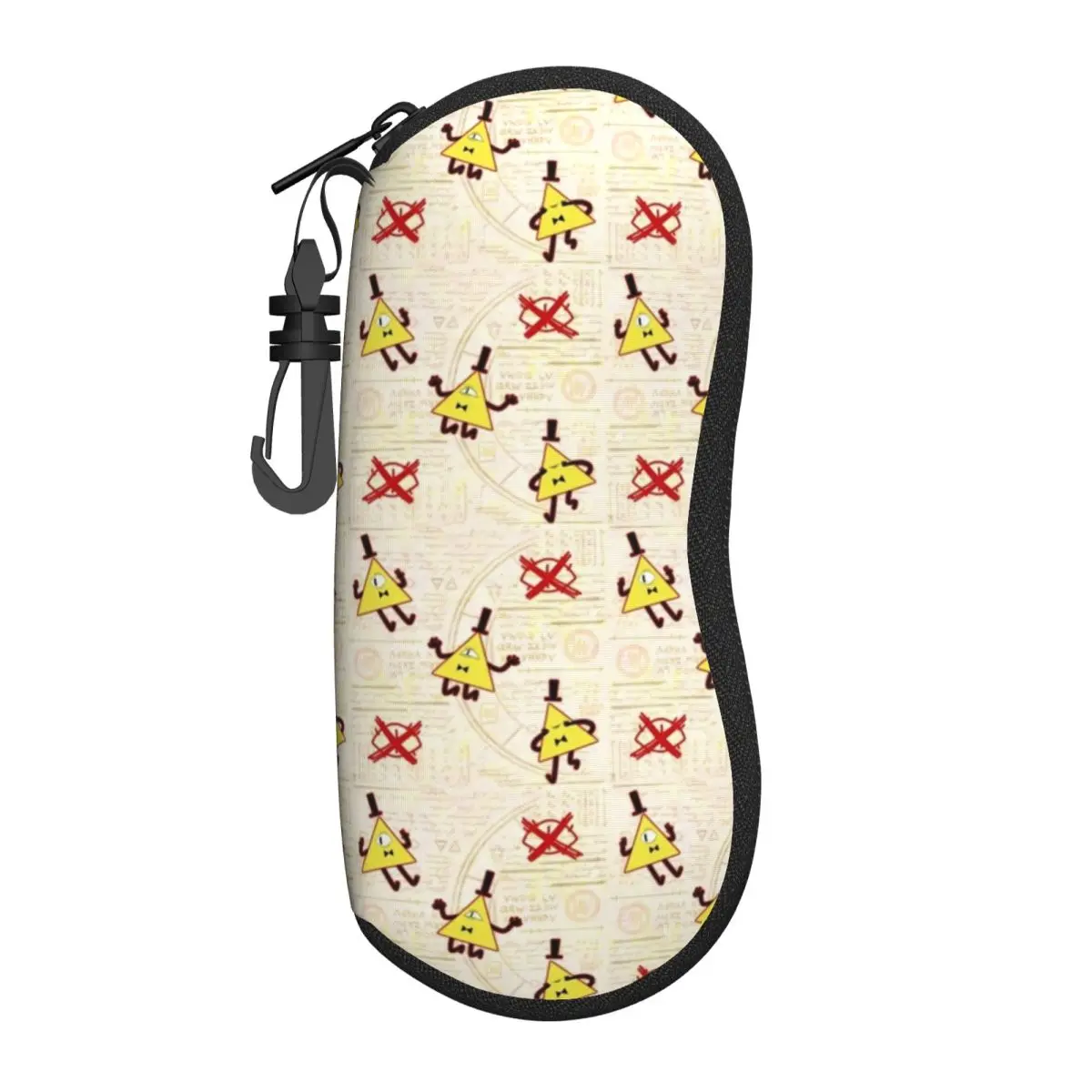 Gravity Falls Portable Soft Shell Glasses Case - Lightweight, Travel-Friendly Eyewear Pouch with Easy-Access Design