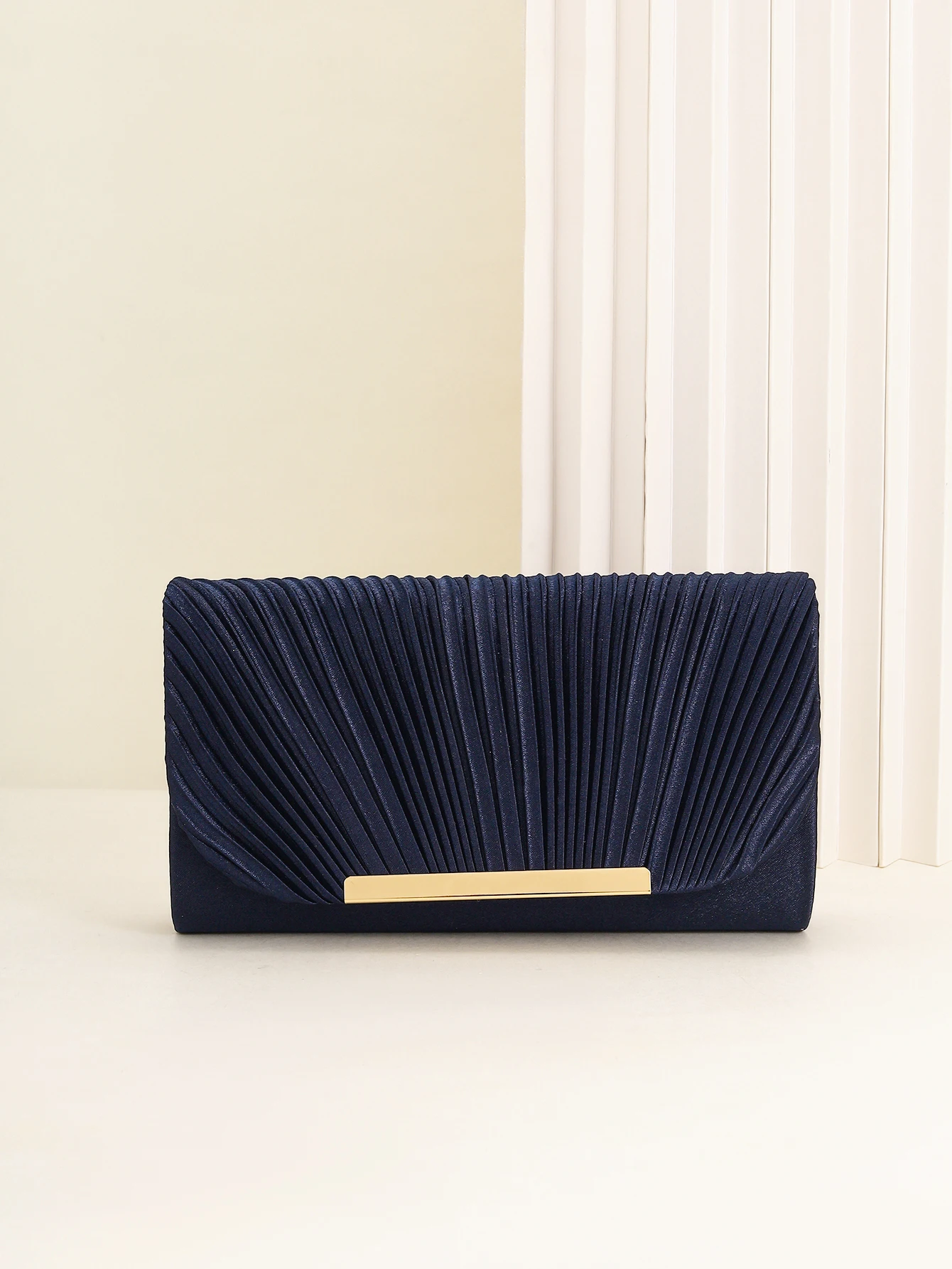 Damen-Abendtasche, Neue Kleine Quadratische Tasche mit Kette, Plissee-Design, Geeignet für Partys, Hochzeiten, Bälle, Bankette – Detail 34