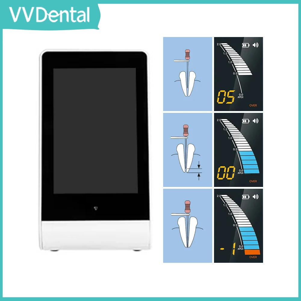 

VVDental Dental Endo Apex Locator Color Screen HD Images Root Canal Apex Location Measuring Equipment