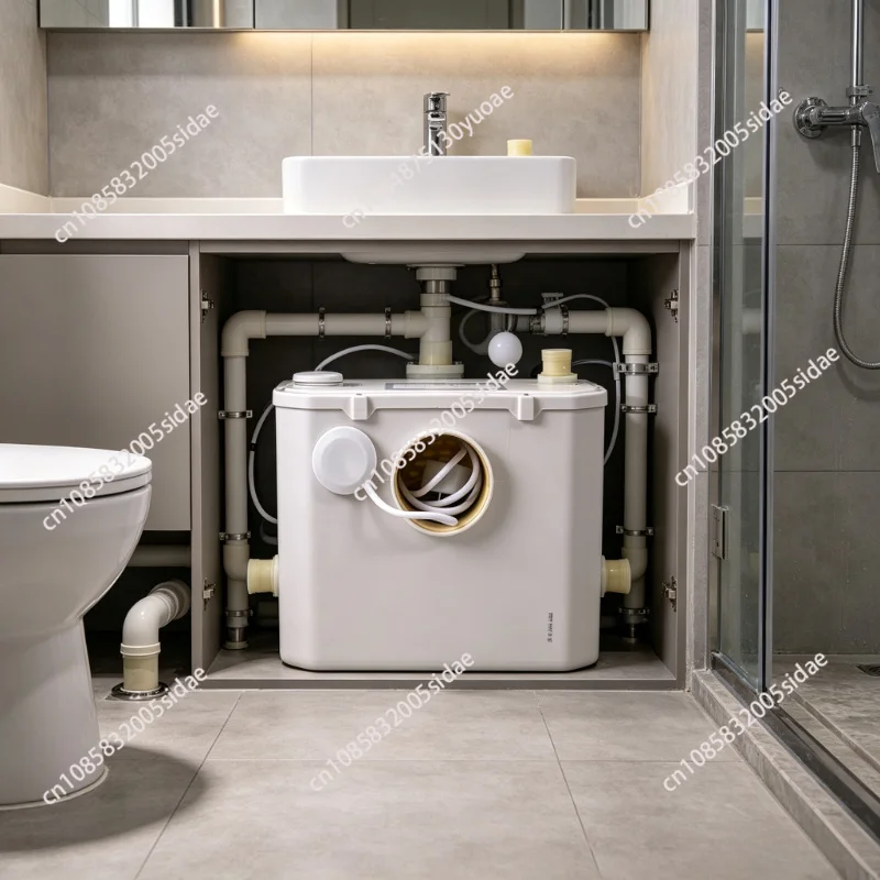 Electric Crusher Pump Sewage Disposer High Power Heavy Duty Durable Compact Efficient for Household Basement Toilet Manure