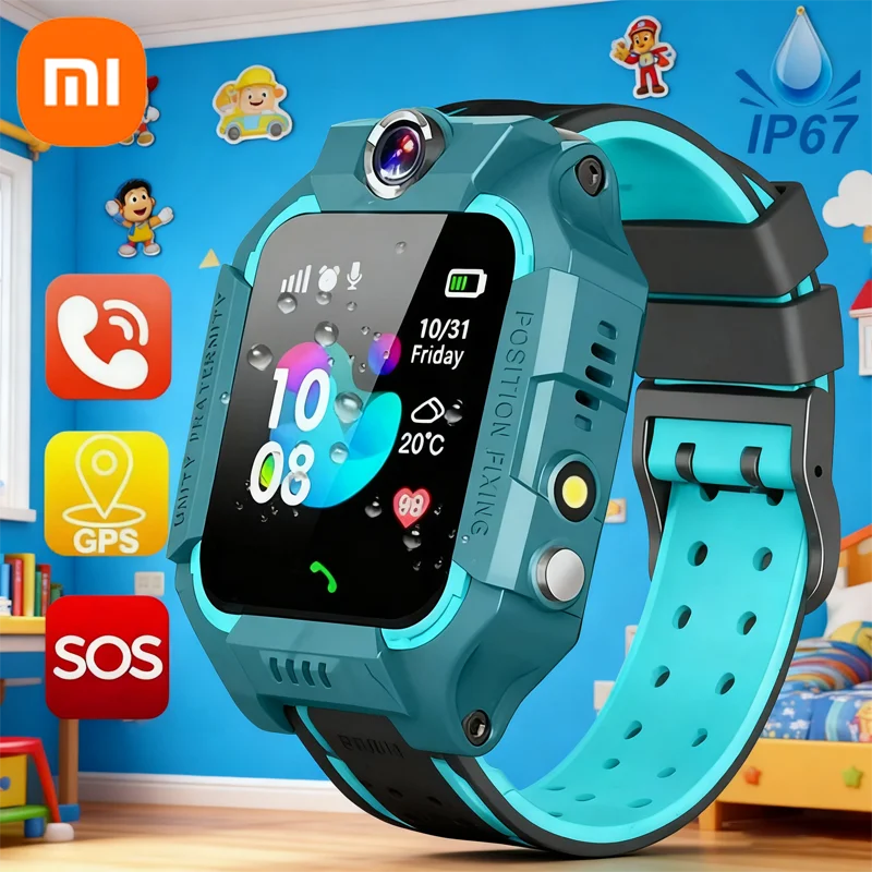 

Xiaomi Kids Smart Watch 4G WIFI SOS Phone Watch With Sim Card IP67 Waterproof Remote Photo Kids Chirstimas Gift For Children
