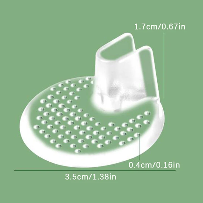 Cojines de Gel antideslizantes de silicona, almohadillas transparentes para el antepié, protectores para los dedos de los pies