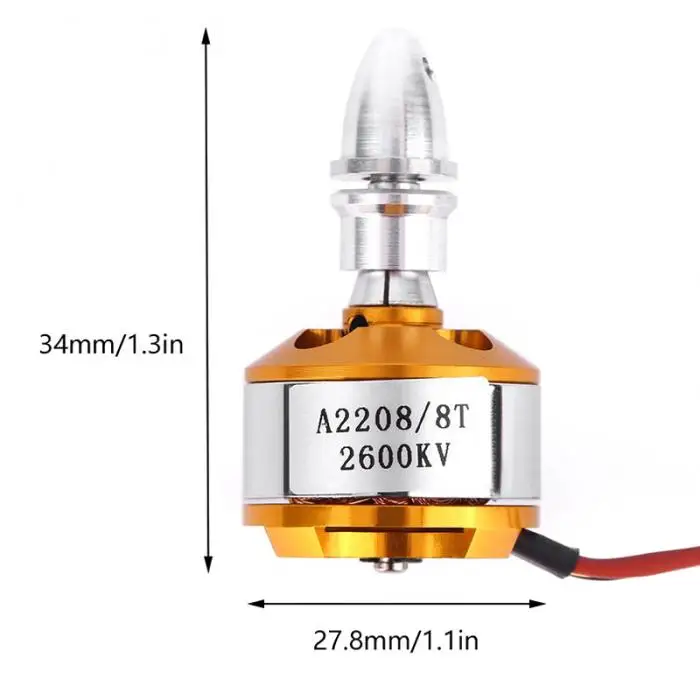 5PCS XXD A2208 브러시리스 모터 1100KV 1400KV 1800KV 2600KV 멀티콥터 브러시리스 아웃러너 모터 RC 고정익 드론 항공기용