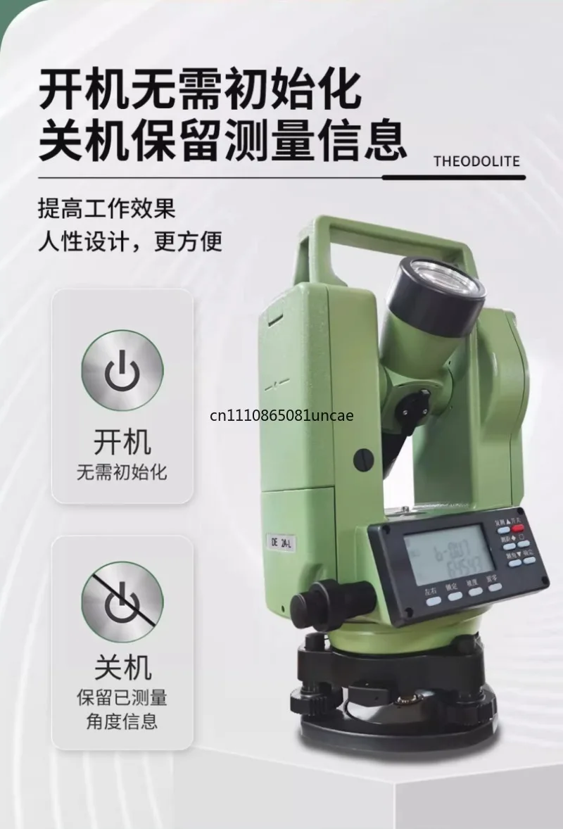 Dual Laser Electronic Theodolite High Precision Construction Surveying Measuring Instrument Mapping Tools