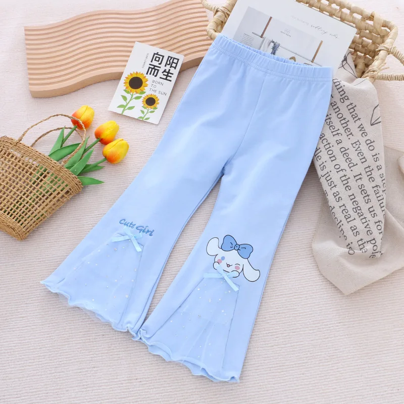 Sanurgente Cinnamoroll-Pantalon anti-moustique pour enfants, Mymelody Kuromi, FJCotton, Spring At, viser pour enfants, Automne, Fille, Garçon