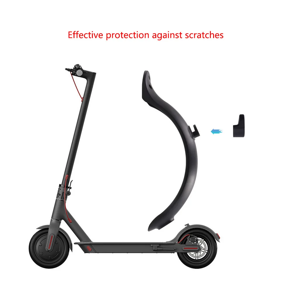 For Xiaomi M365 M365 Pro Electric Scooter Rear Mudguard Splash Fender with LED Taillight Durable Replacement Safety Protector