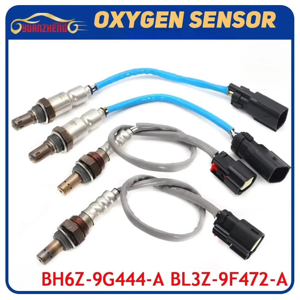 4x Downstream & Upstream Lambda O2 Oxygen Sensor BH6Z-9G444-A BL3Z-9F472-A For Ford Edge Explorer Lincoln MKX Mazda 6 CX-9 11-15