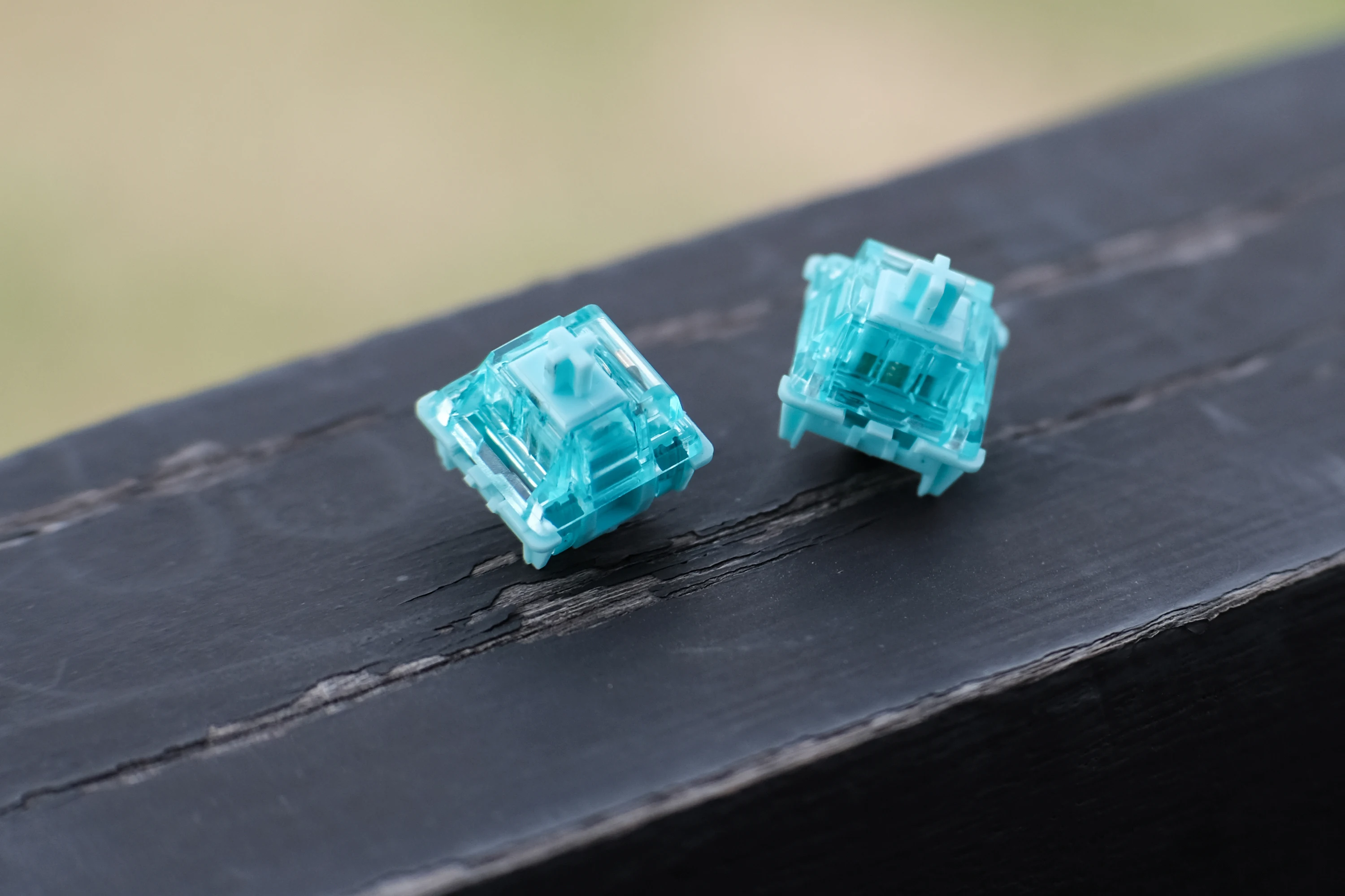 JWK Ice Jade switch Pink jade shaft Blue CP Linear 5-Pin Customized Mechanical Keyboard Spring: 48g/62g extended spring priority