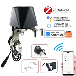 Works with TUYA APP Zigbee Smart Gas Valve WIFI Garden Water Shut Off Timer Irrigation Controller with Alexa Google Assistant