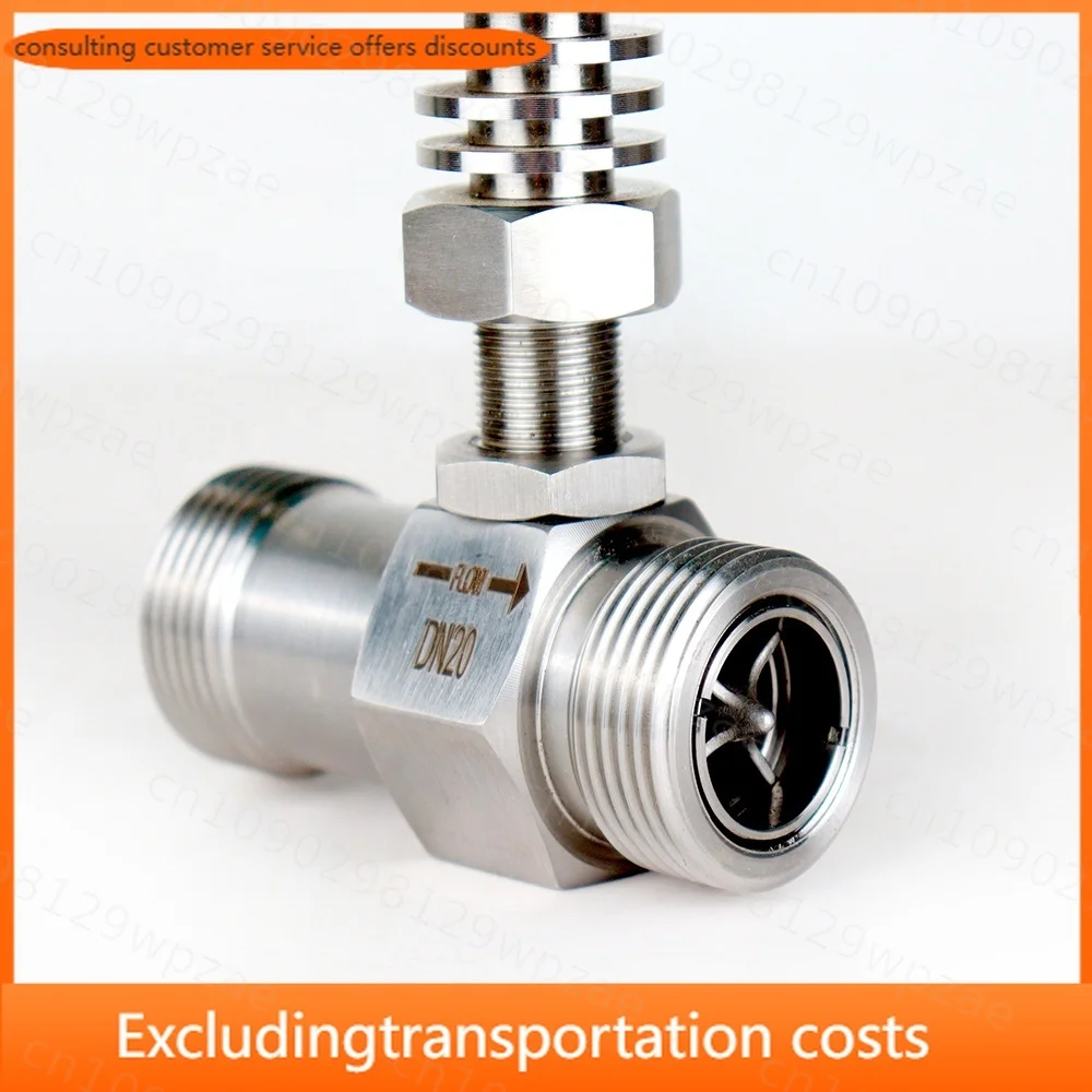 Flowmeter Water Turbine Flow Meter Sensor with Pulse Signal Thread Connection 2 Inch 1 Inch Beer Liquid Water Flowmeter