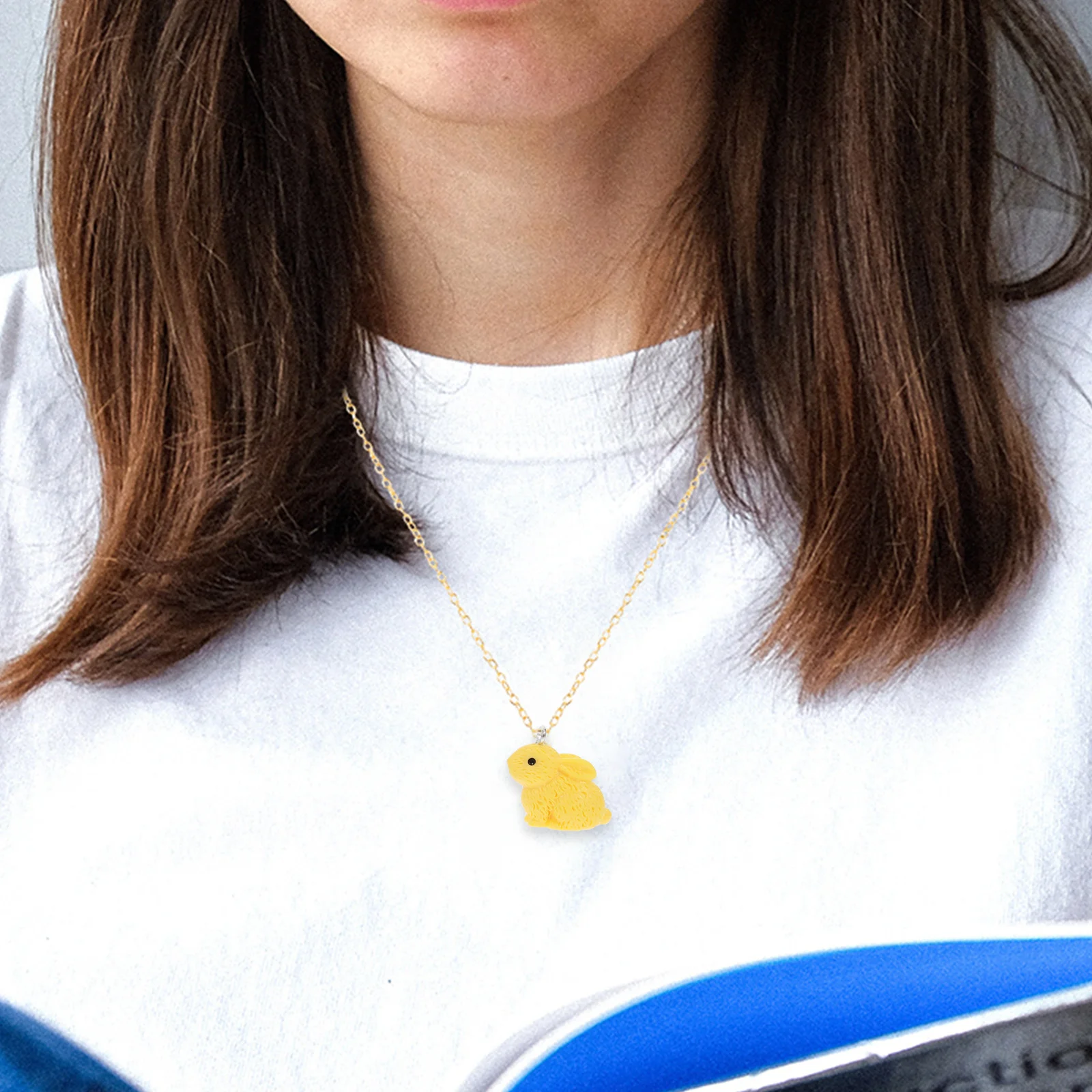 

50 шт., подвески в виде кролика из смолы, простой кулон в виде кролика, ювелирные аксессуары «сделай сам», креативные подвески в виде пасхального кролика для изготовления серег, браслетов