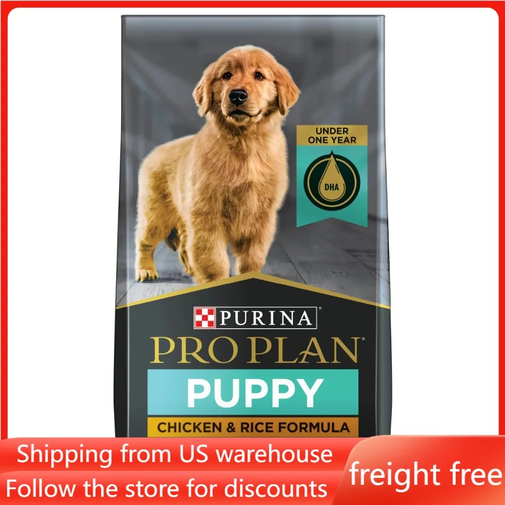 

34 Lb Bag Dry Food for Dogs Chicken and Rice Dry Dog Food for Puppies Free Shipping Feed Feeding Snacks Supplies Pet Products